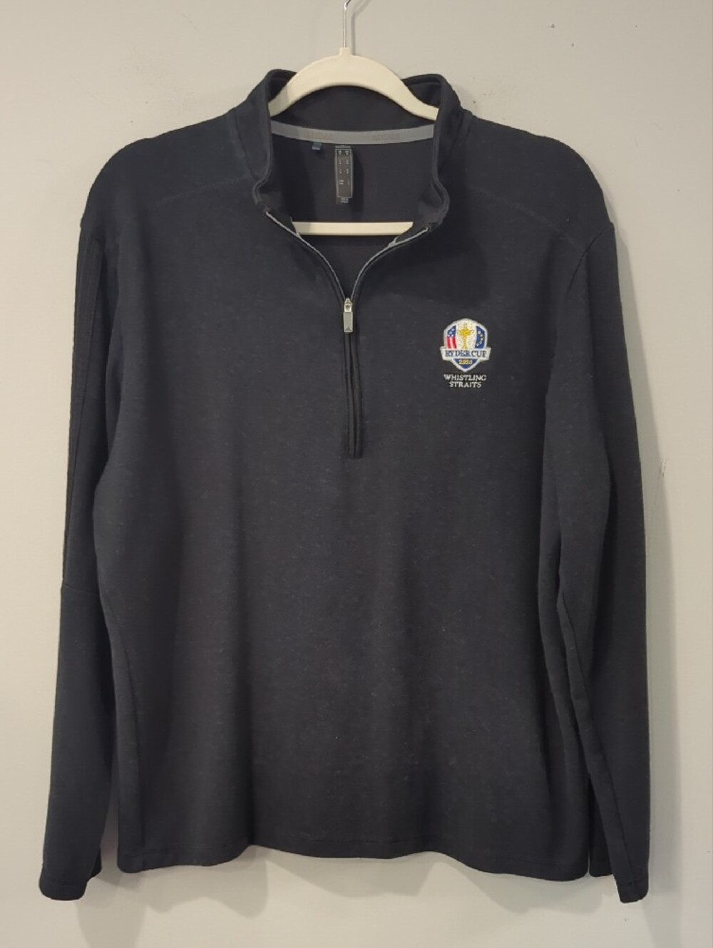 adidas Golf Ryder Cup 2020‎ Whistling Straits 1/4 Zip Pullover size Medium image 2